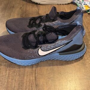 Nike Black and Blue Running Shoes